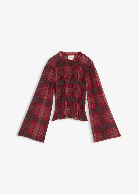 Blouse met smokwerk, bonprix