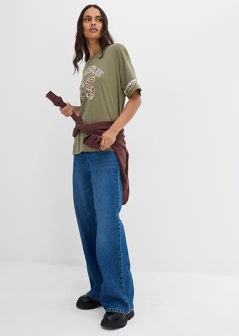 Oversized shirt van biologisch katoen, bonprix