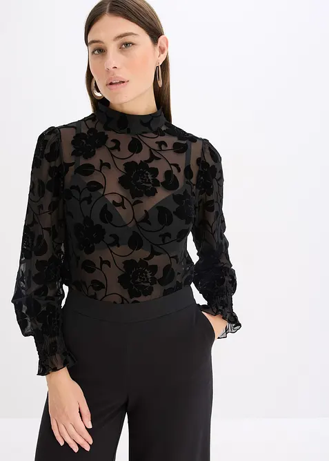 Licht transparante longsleeve, bonprix