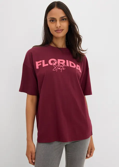 Oversized T-shirt van puur biologisch katoen, bonprix