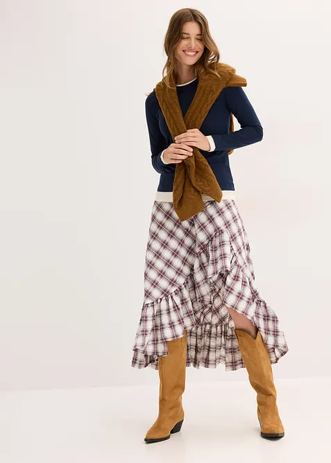 Longsleeve in een katoenmix, bonprix