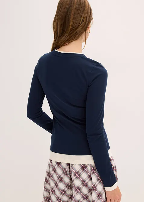 Longsleeve in een katoenmix, bonprix