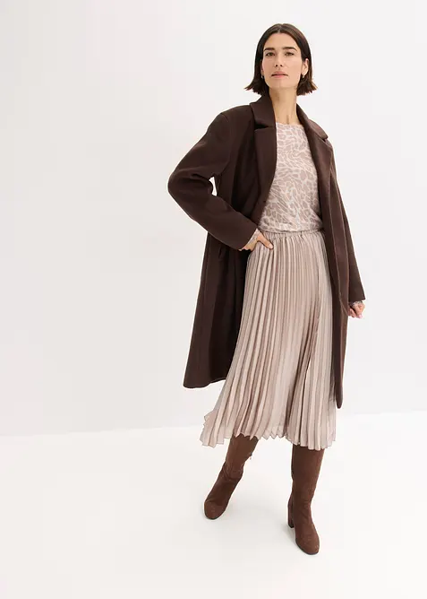 Shirt met glanzende luipaardprint, bonprix