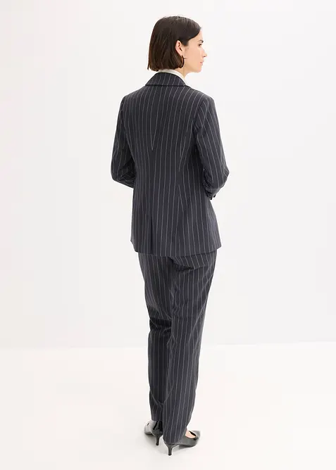 Damespak met krijtstrepen (2-dlg.), bonprix