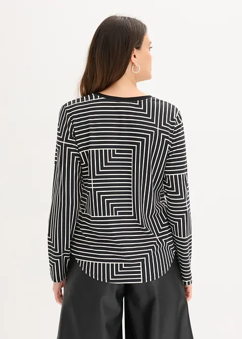 Longsleeve van viscose, bonprix