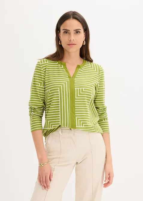 Longsleeve van viscose, bonprix