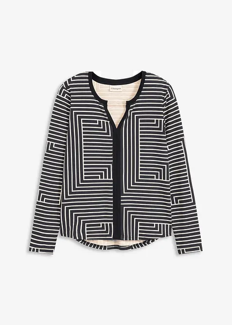 Longsleeve van viscose, bonprix