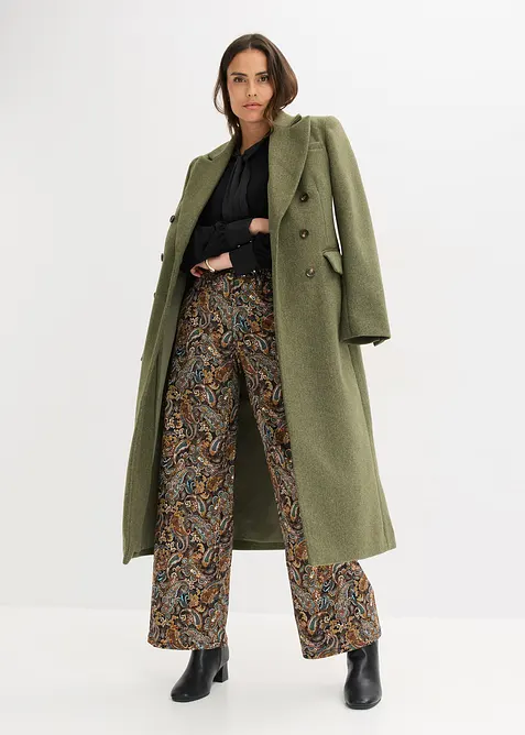 Shirt met viscose en satijnen strik, bonprix