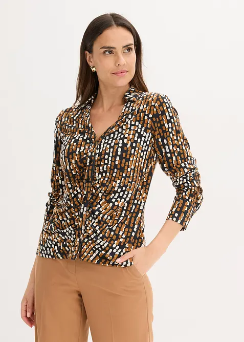 Jersey blouse met viscose, bonprix