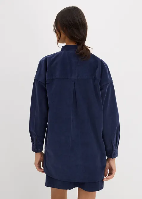 Oversized corduroy overhemdblouse, bonprix