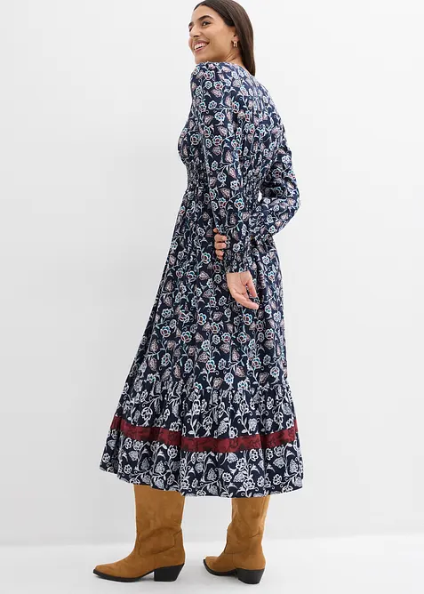 Maxi jurk van soepele viscose, bonprix