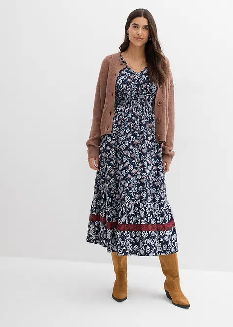 Maxi jurk van soepele viscose, bonprix