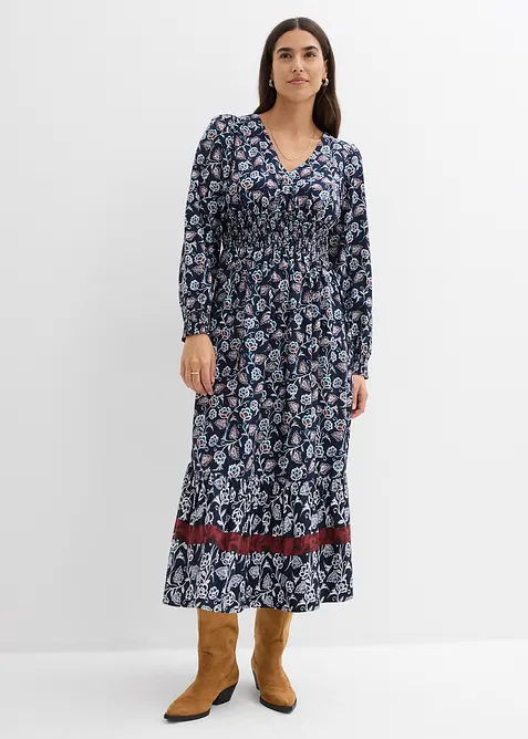 Maxi jurk van soepele viscose, bonprix