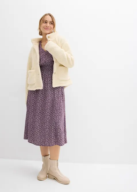 Midi jurk van soepele viscose, bonprix