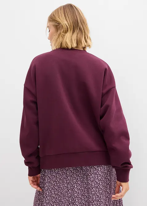 Oversized sweater van katoenmix, bonprix