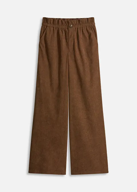 Corduroy broek met wijde pijpen, bonprix