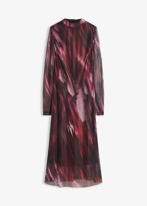 Midi jurk van zachte mesh, bonprix