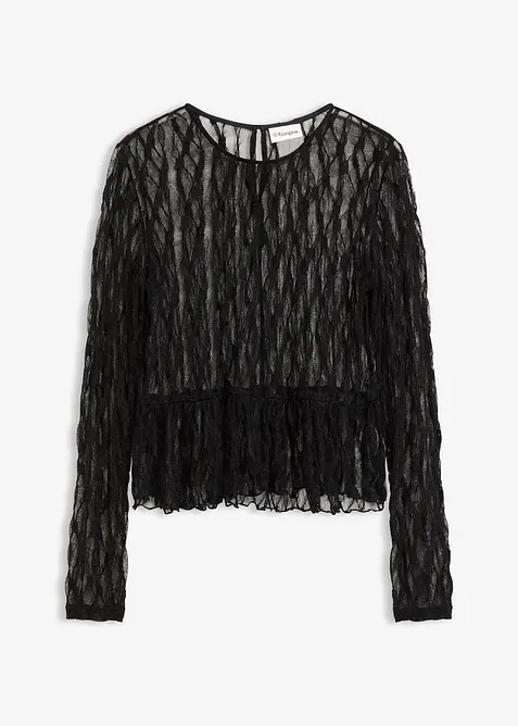 Longsleeve van kant, bonprix