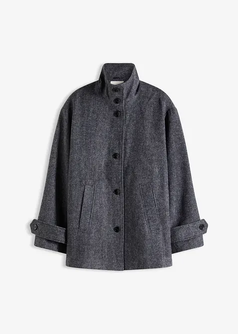 Lange peacoat in wol-look, bonprix