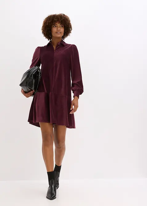 Korte jurk van corduroy, bonprix