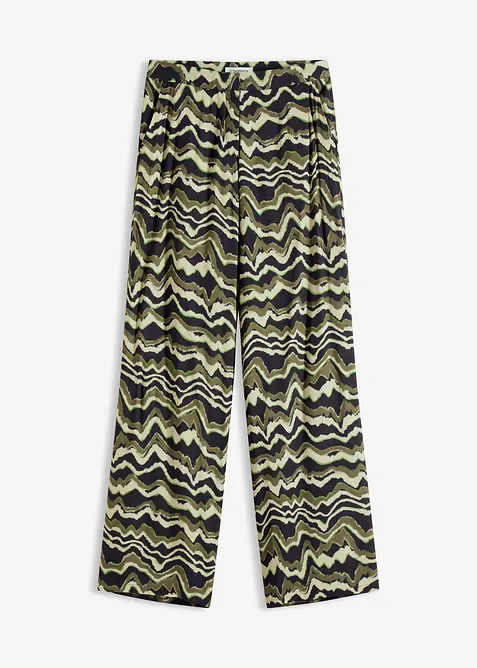 Palazzo broek in een lichte viscose-crêpe, bonprix