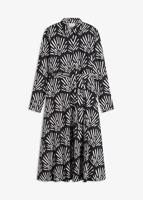 Midi jurk van soepele viscose, bonprix