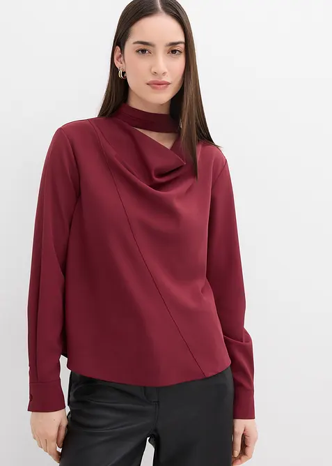 Licht glanzende shirtblouse, bonprix