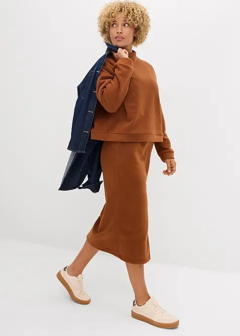 Midirok van polar fleece, bonprix