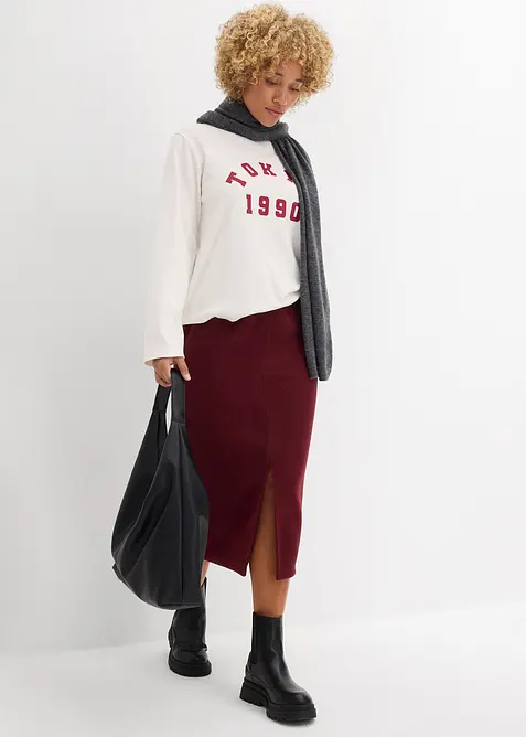 Midirok van polar fleece, bonprix