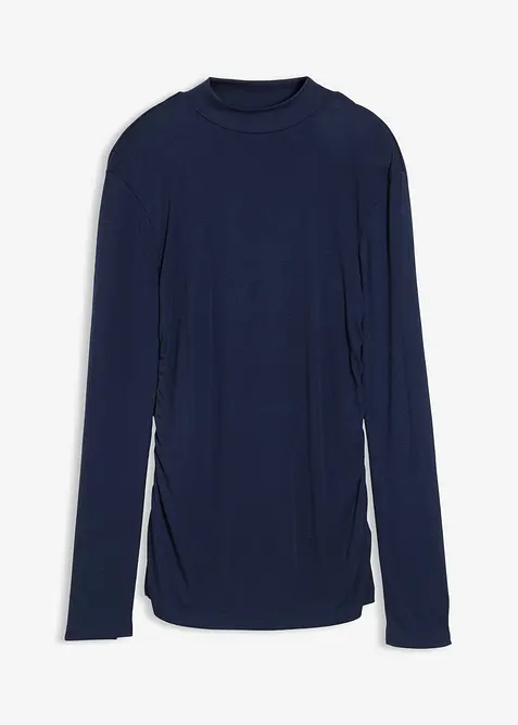 Geribd shirt met plooitjes, bonprix