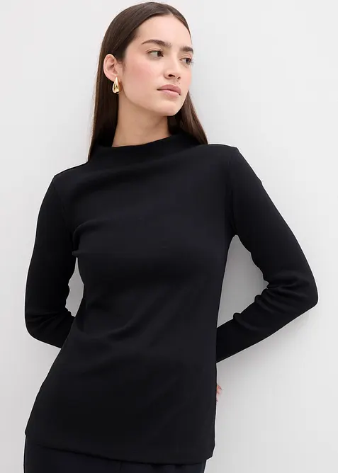 Geribde longsleeve, bonprix