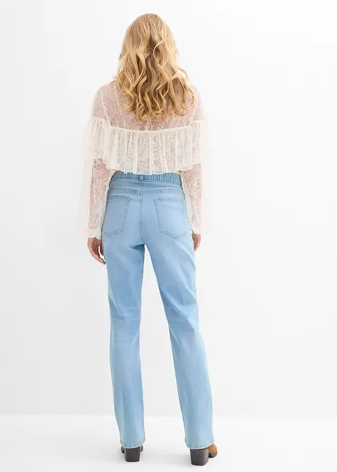 Straight jeans high waist met zakdetails, bonprix