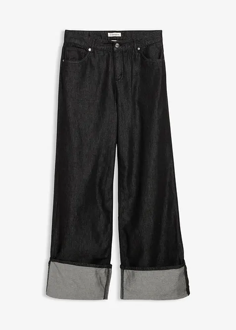 Baggy jeans mid waist, bonprix