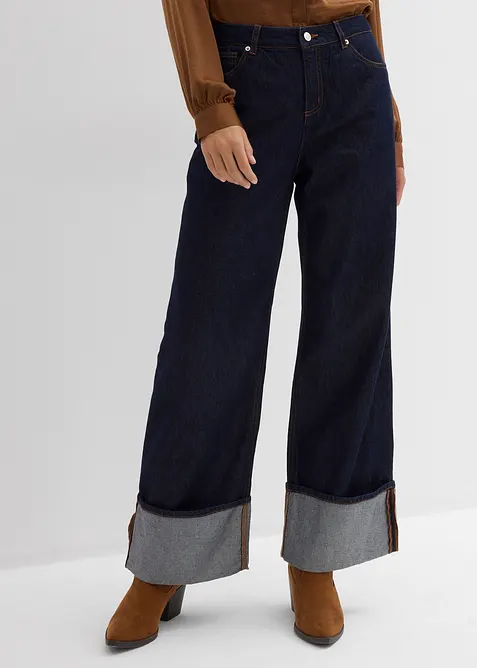 Baggy jeans mid waist, bonprix