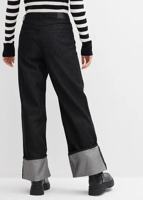 Baggy jeans mid waist, bonprix