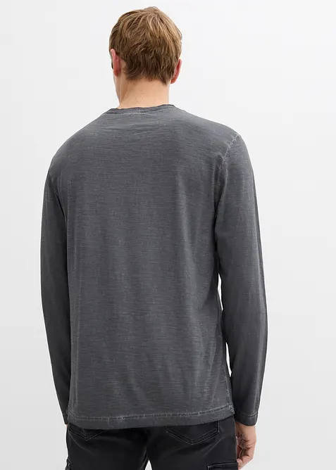 Longsleeve in gewassen look (set van 2), bonprix