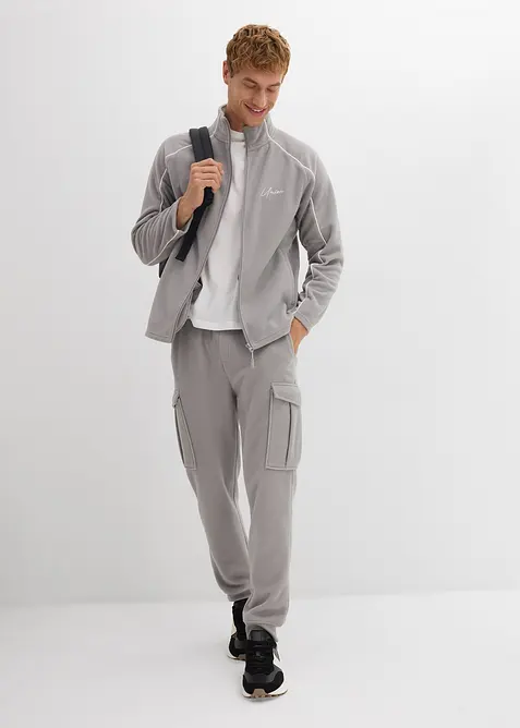 Warmende fleece vest met sportieve details, bonprix