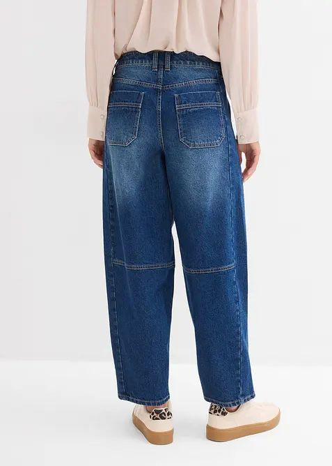 Barrel jeans mid waist, bonprix