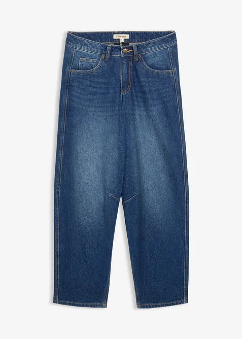 Barrel jeans mid waist, bonprix