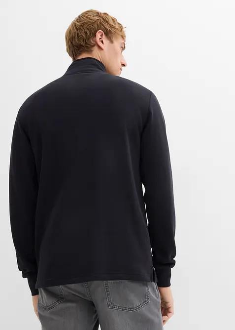 Sweater van biologisch katoen met rechte onderrand en praktische zakken, bonprix