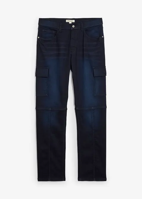 Regular Fit cargo jogging Jeans met comfortband, straight, bonprix
