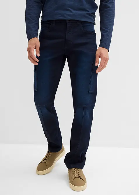 Regular Fit cargo jogging Jeans met comfortband, straight, bonprix