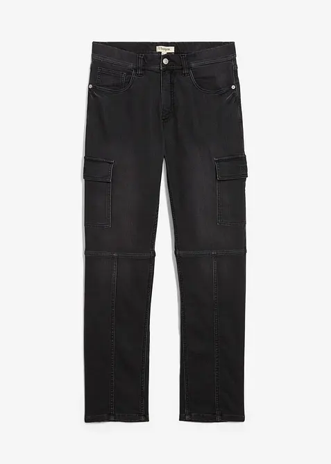 Regular Fit cargo jogging Jeans met comfortband, straight, bonprix