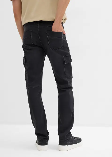 Regular Fit cargo jogging Jeans met comfortband, straight, bonprix