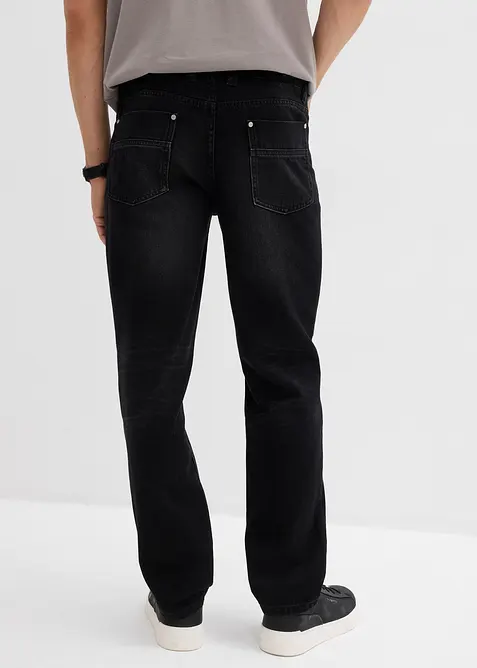 Regular fit jeans van puur katoen met een comfortband, straight, bonprix