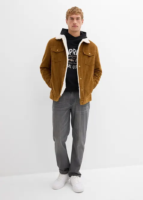 Regular fit jeans van puur katoen met een comfortband, straight, bonprix