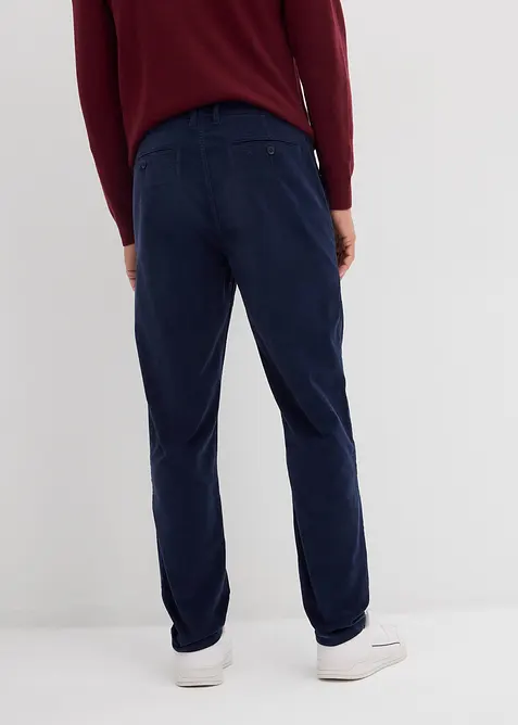 Regular fit stretch corduroy broek met biologisch katoen, tapered, bonprix