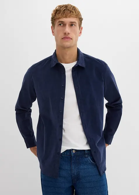 zacht corduroy hemd van recyclebaar biologisch katoen, bonprix