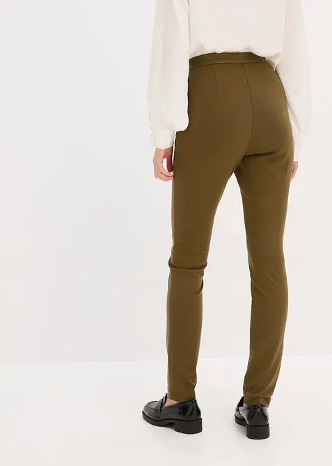 Imitatieleren broek in Punto di Roma mix, bonprix