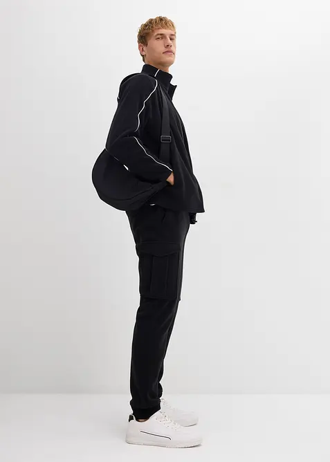 Warmende fleece vest met sportieve details, bonprix